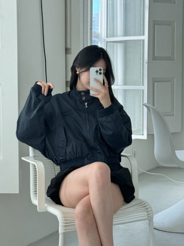 여성 크롭 블루종 자켓 MU-893