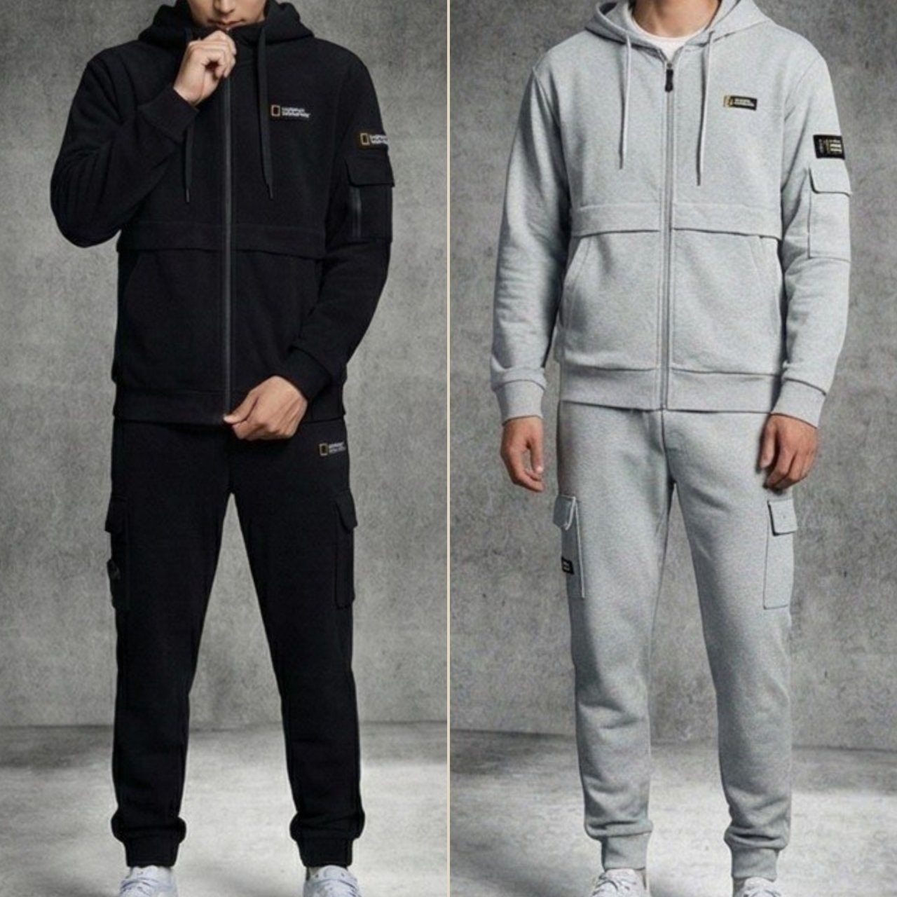 면 조거 집업세트 (P-9655)