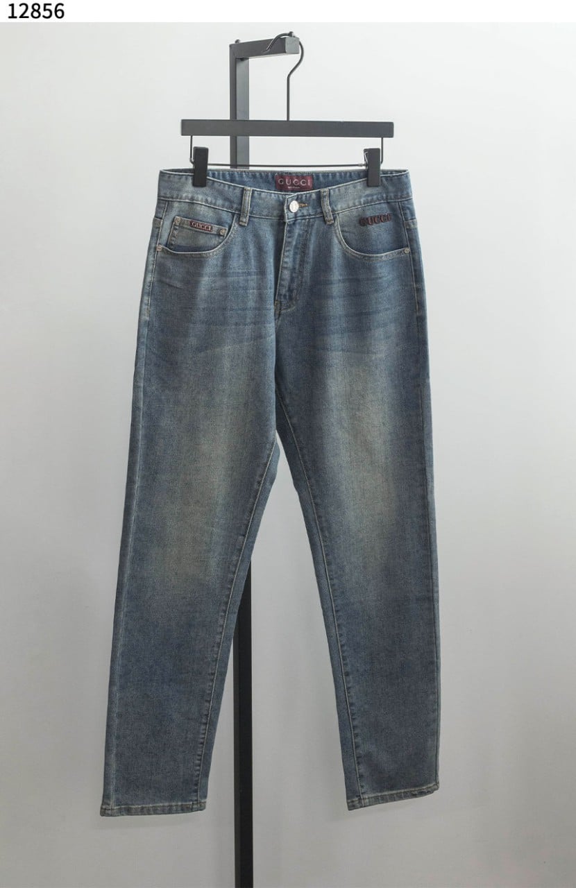 #구찌 [GUCCI] 레드 로고 워싱 데님 팬츠 신상입고💢 #하의 #팬츠 #12856