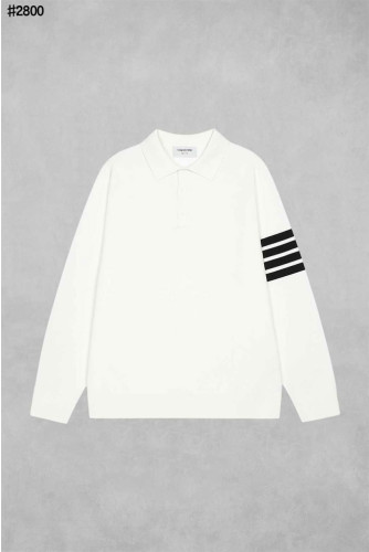 🍀 [THOM BROWNE] 톰브라운 클래식 롱 슬리브 폴로 니트 스웨터 🍀