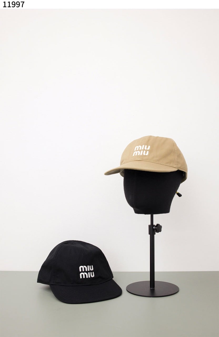 #미우미우 [MIU MIU] 코튼 베이스볼 캡 신상입고💢 #모자 #11997