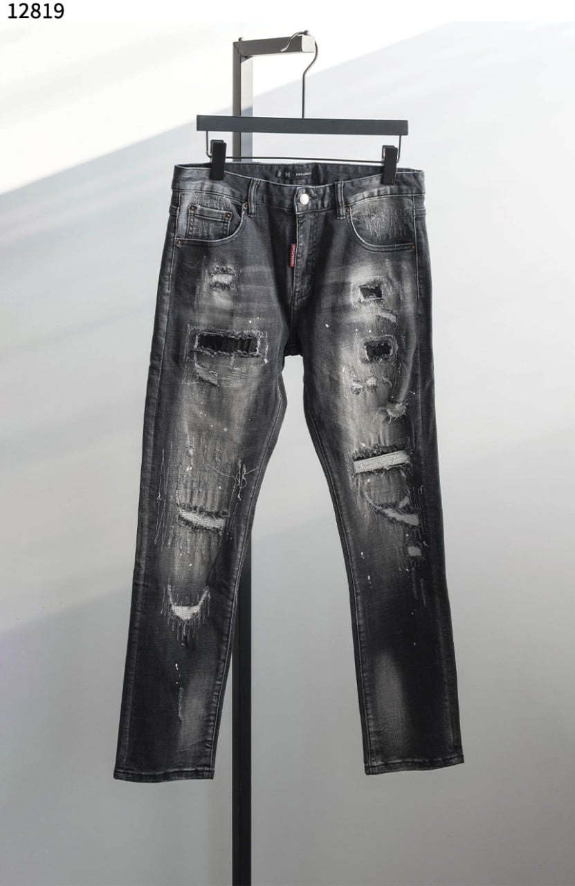 #디스퀘어드2 [dsquared2] 디스 디테일 페이크 패치워크 스케이터 진 신상입고💢 #하의 #팬츠 #12819