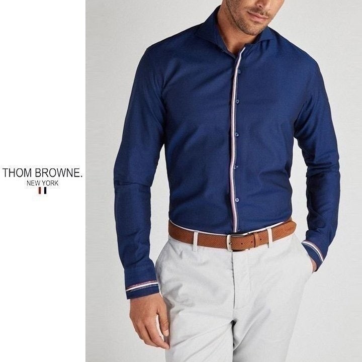 💕 톰* 앞포인트 소매 셔츠