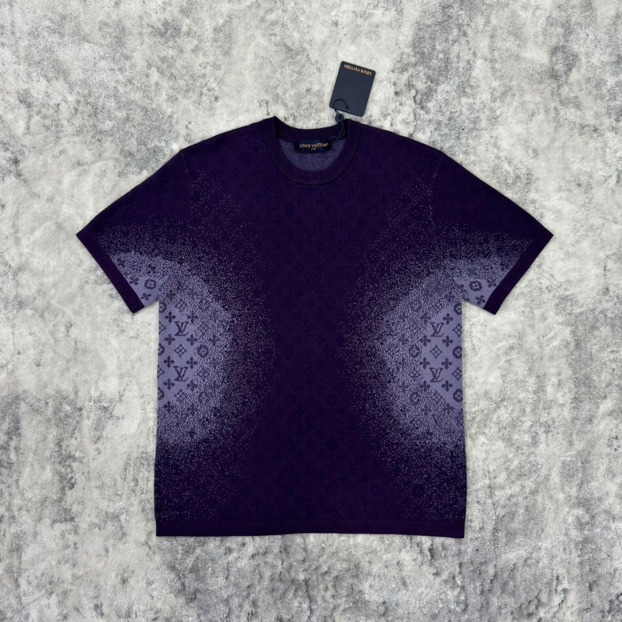 💕 루* 페이디드 모노그램 쇼트 슬리브 - 수입 👑 프리미엄 👑