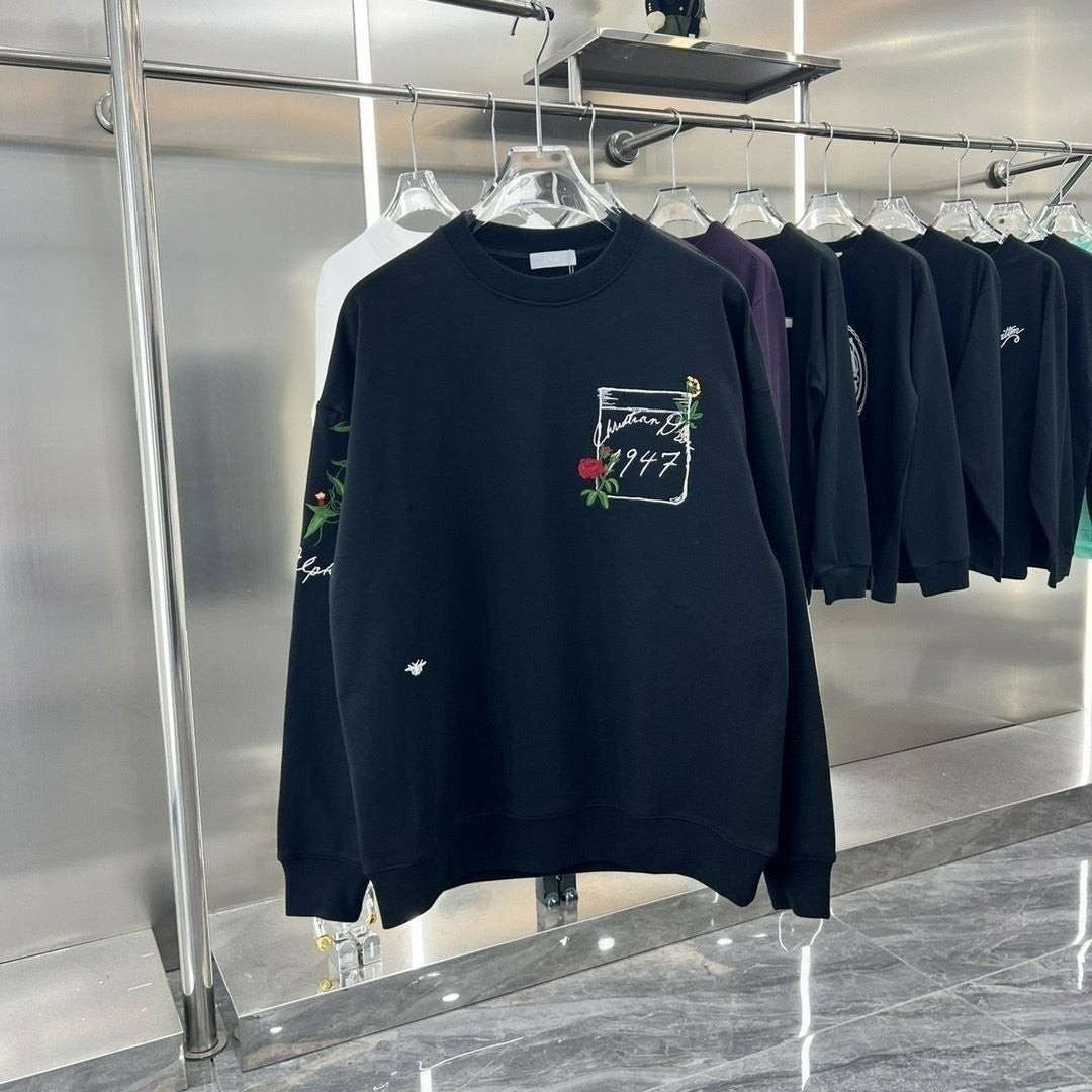 💕 디* 로즈 자수 맨투맨