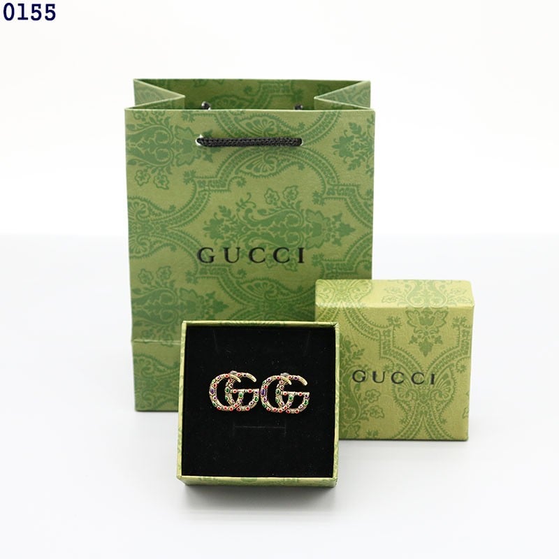 👹구찌 앤틱 GG로고 스톤 이어링👹