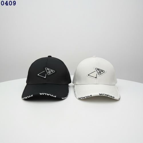 👹프라다 더블 삼각로고 볼캡 모자👹