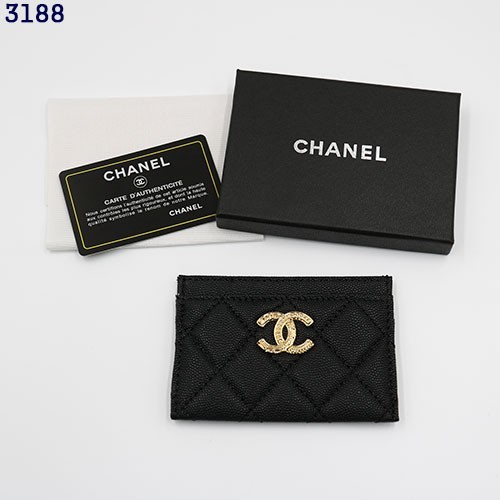 👹샤넬 캐비어 골드 메탈 카드지갑(블랙)👹
