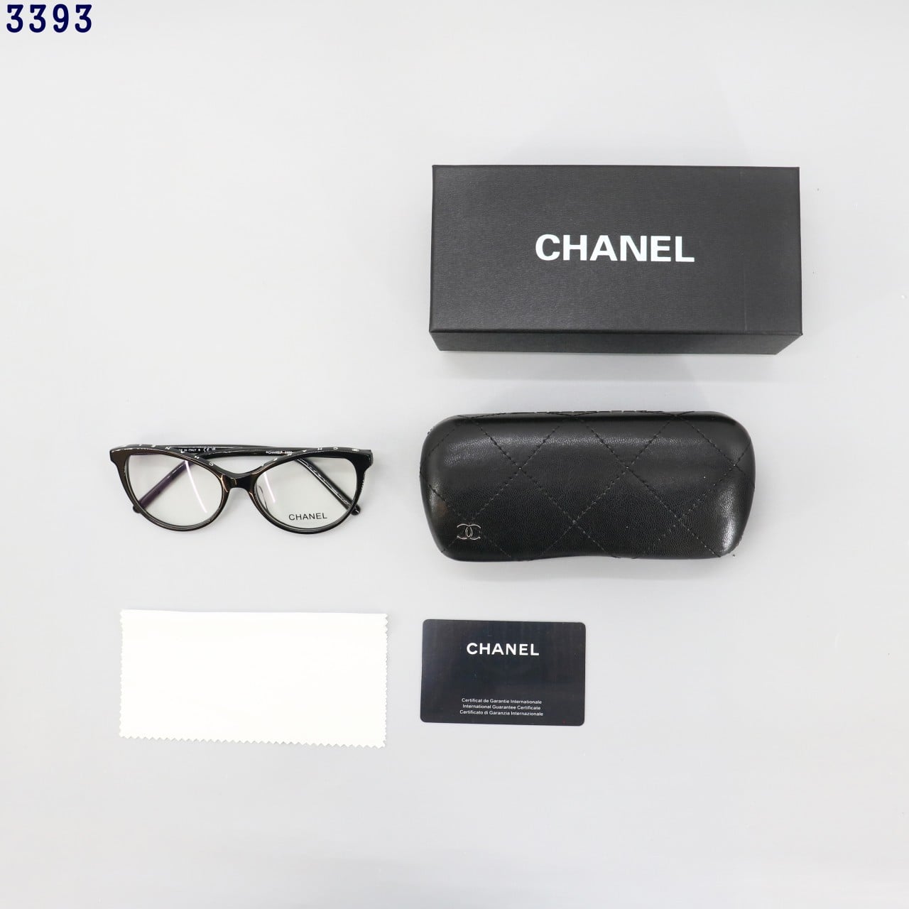 👹샤넬 캣아이 탑로고 뿔테 안경👹