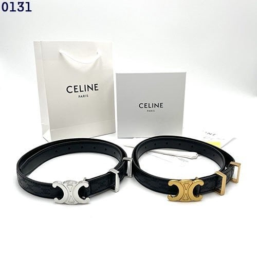 👹셀린느 트리옹프 엠보싱 가죽 여성벨트 (블랙)👹