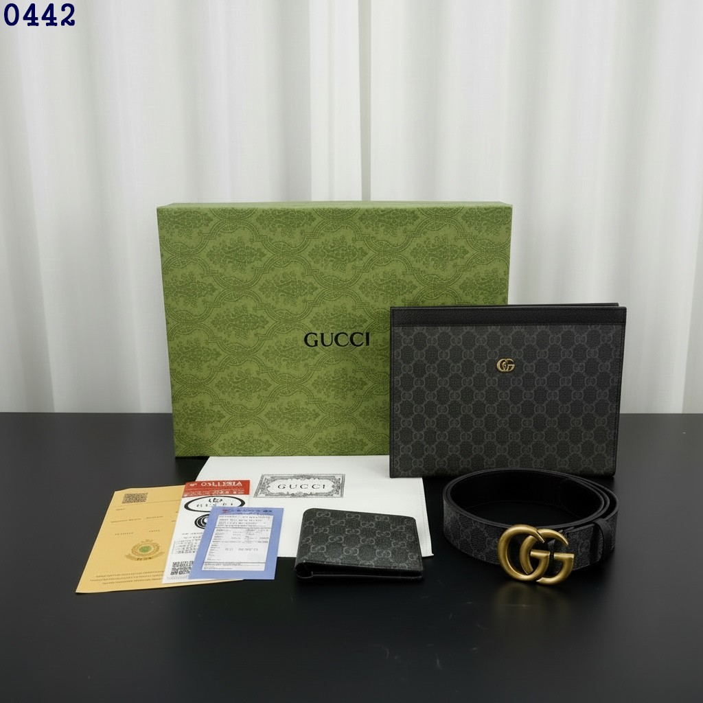 👹구찌 오피디아 클러치, 벨트, 지갑 3종세트 (블랙)👹