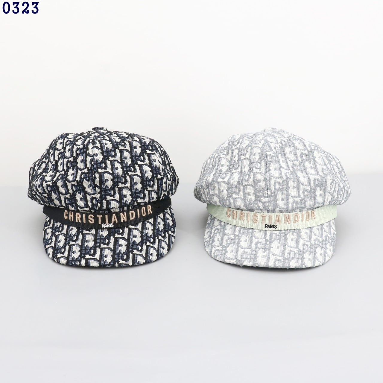 👹디올 오블리크 자수 보이캡 모자👹