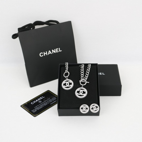 👹샤넬 목걸이 팔찌 주얼리 3종 세트 C004👹