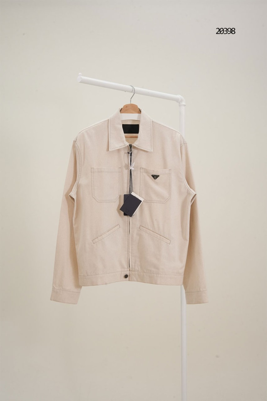 🔆 [PRADA] 프라다 남성 샴브레이 블루종 자켓 🔆