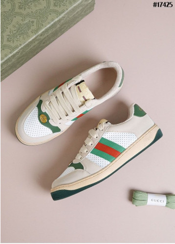 🔆[GUCCI] 구찌 GG 스크리너 레더 스니커즈 🔆