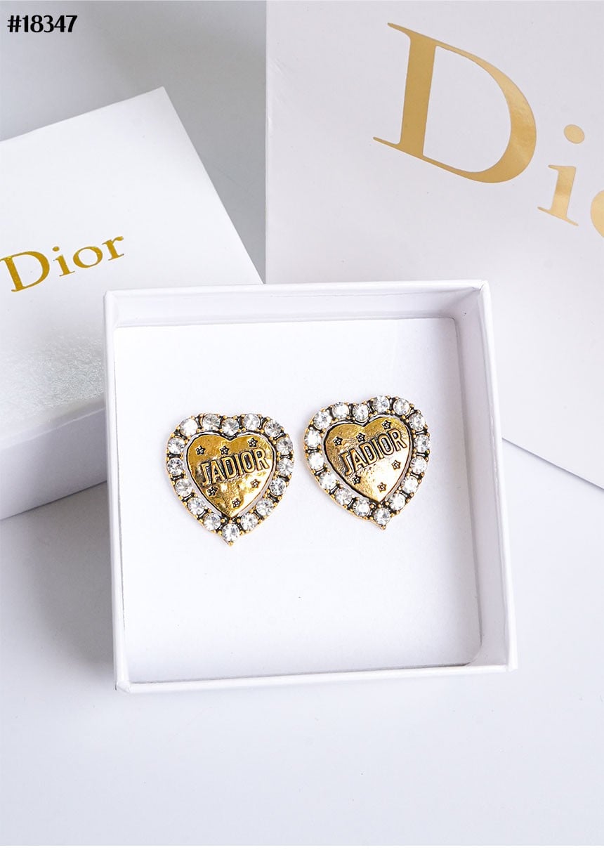 🔆 [DIOR] 크리스찬 디올 펄 크리스탈 J'Adior 하트 이어링 🔆