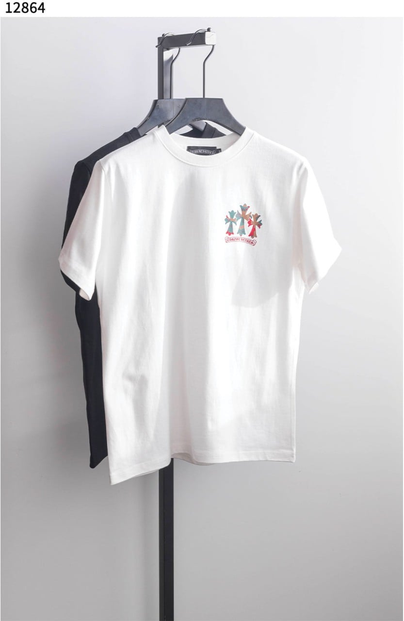 #크롬하츠 [Chrome Hearts] 트리플 컬러 십자가 로고 반팔 티셔츠 신상입고💢 #상의 #티셔츠 #12864