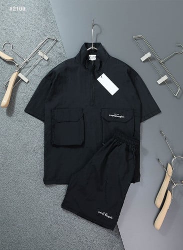 🍀 [Maison Margiela] 메종마르지엘라 포켓 자수 하프 집업 아노락 세트 🍀