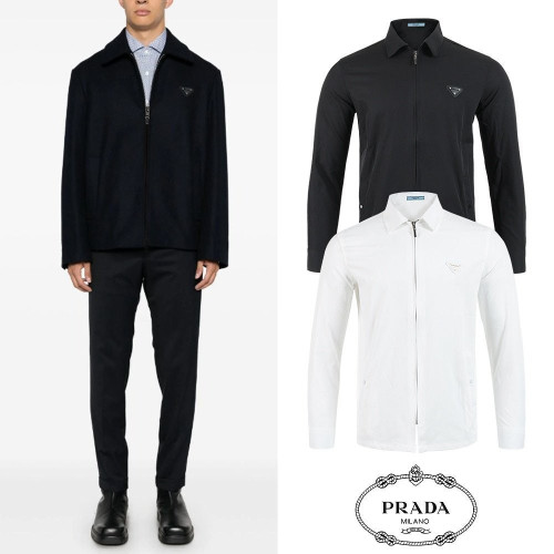 💕 프** 클래식 레더 트라이앵글 집업 저지 셔츠