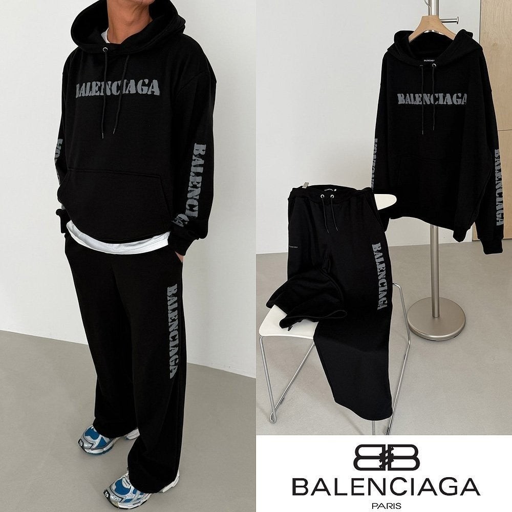 💕 발**** 스텐실 빈티지 로고 후드 오버핏 셋업