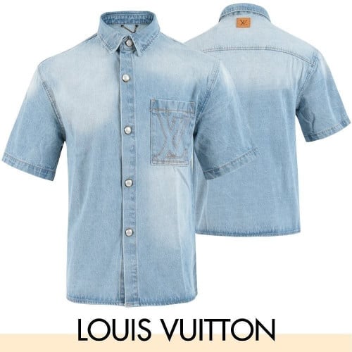 💕 루* 자수 로고 데님 반팔 NB