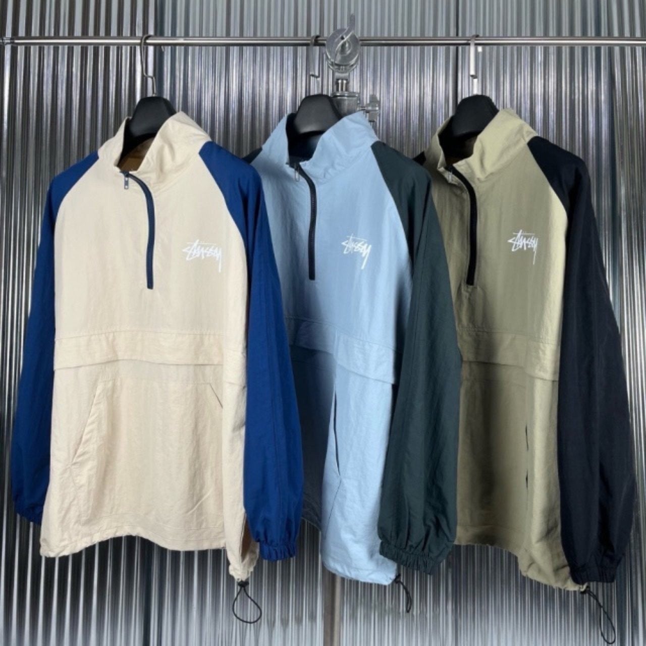 💕 스** 배색 나그랑 반집업 아노락