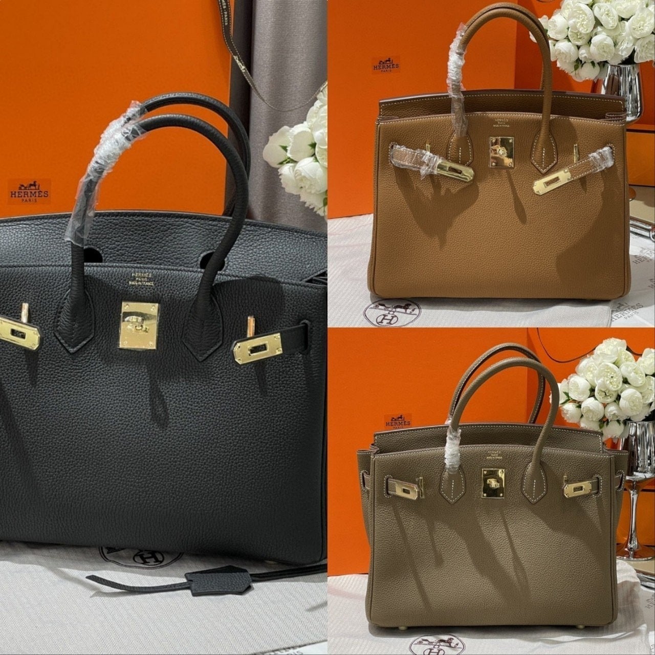 💕 에*** 토고 골드하드웨어 벌킨30 (블랙,브라운,에토프)