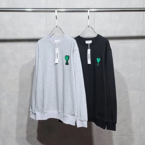 AM 프리미엄 그린하트 맨투맨