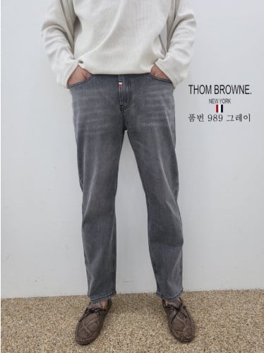 TB 슬림 일자 그레이 진