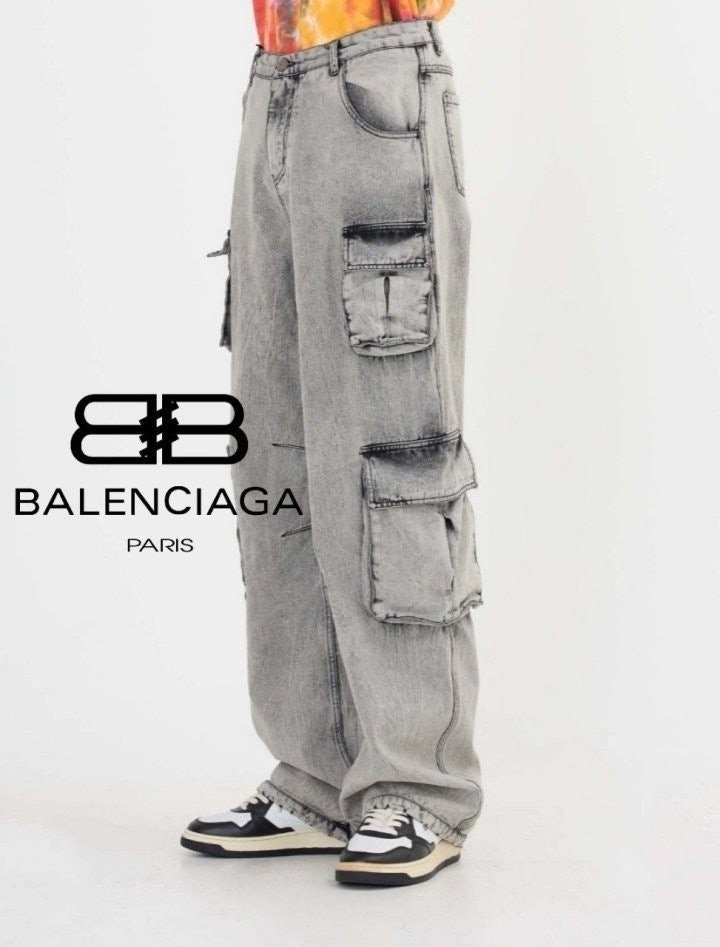 BLC 그레이 워싱 카고