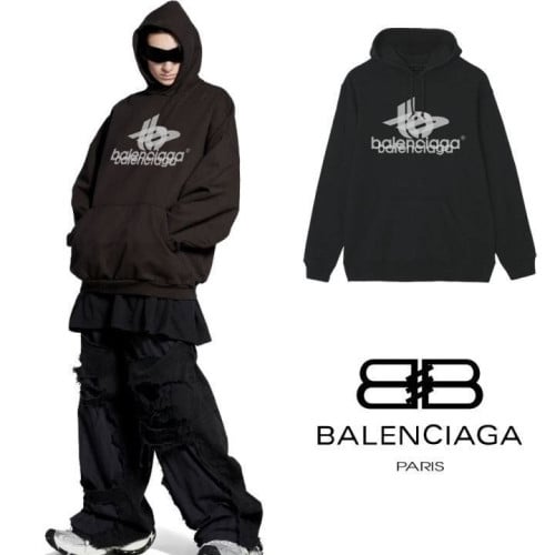 BLC 오버랩로고 후드티