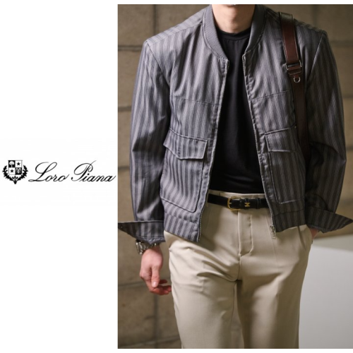 LLP 스트라이프 블루종