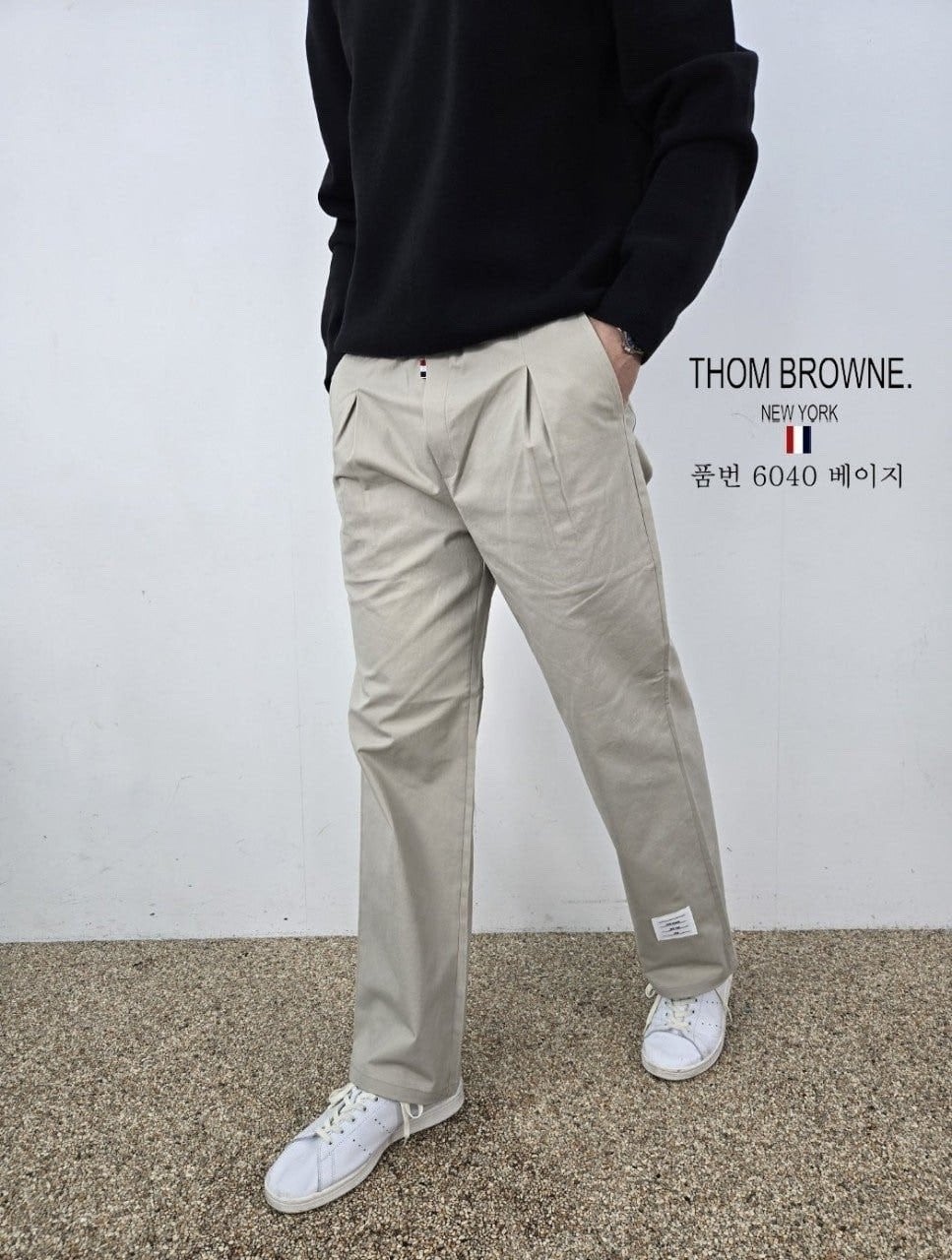 TB 사각패치 면 팬츠