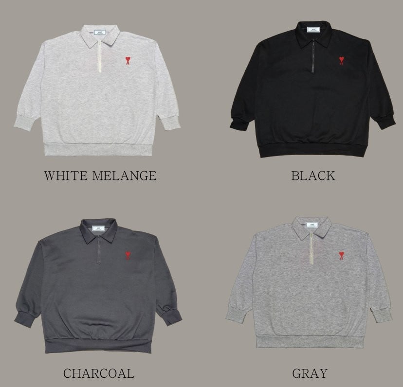 20528_AM 기모 카라 반집업 맨투맨