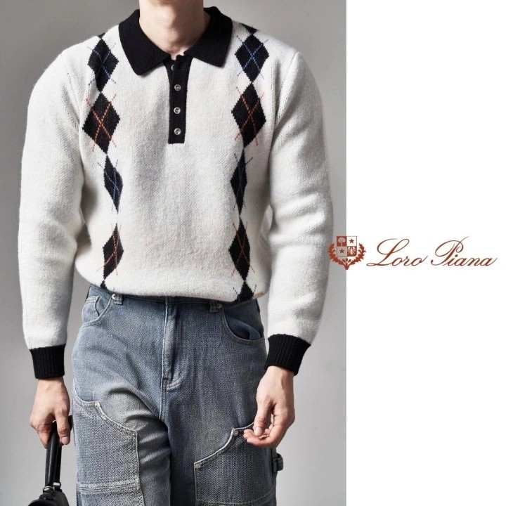 LLP 아가일 카라 니트