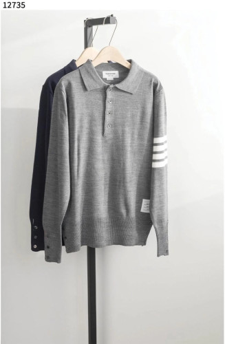 TB 남성 파인 메리노 4바 카라 니트 셔츠