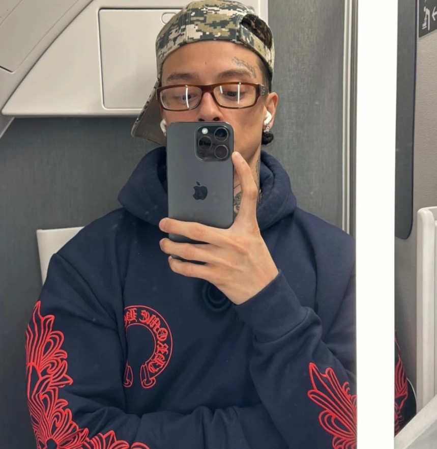 #크롬하츠 홀스슈 플로랄 후드 스웨트셔츠