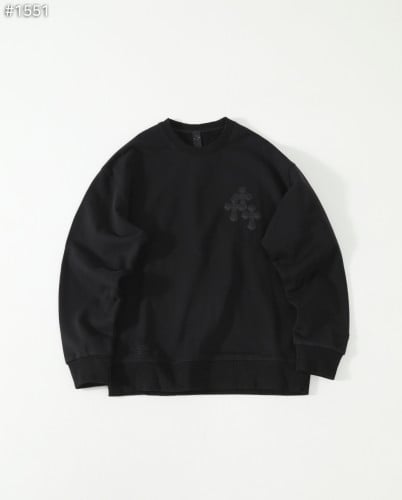 #크롬하츠 트리플크로스 레더 패치 스웨트셔츠