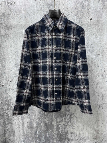 #크롬하츠 크로스 패턴 체크 셔츠