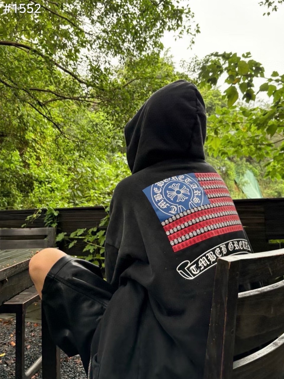 #크롬하츠 아메리칸 플래그 집업 후드 자켓