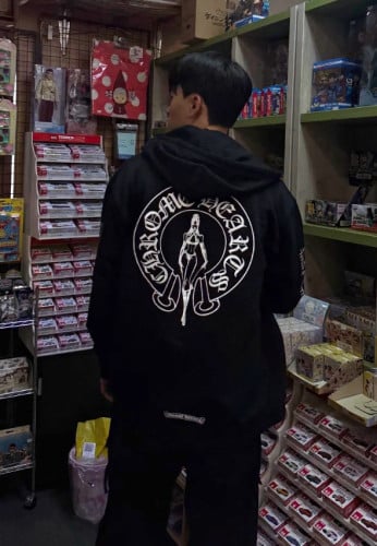 #크롬하츠 데들리 돌 홀스슈 바인 대거 집업 후드