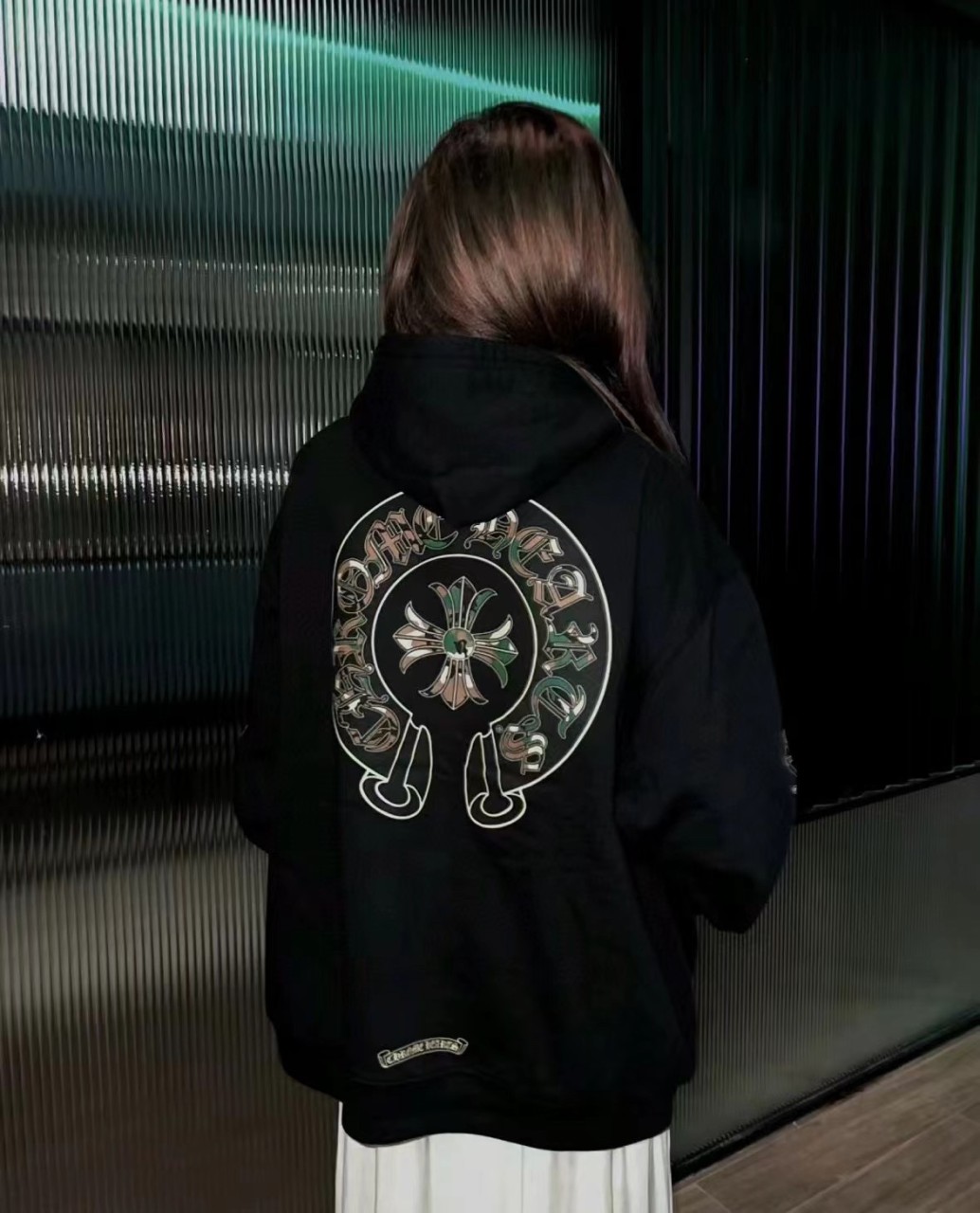 #크롬하츠 카모 홀스슈 후드 스웨트셔츠