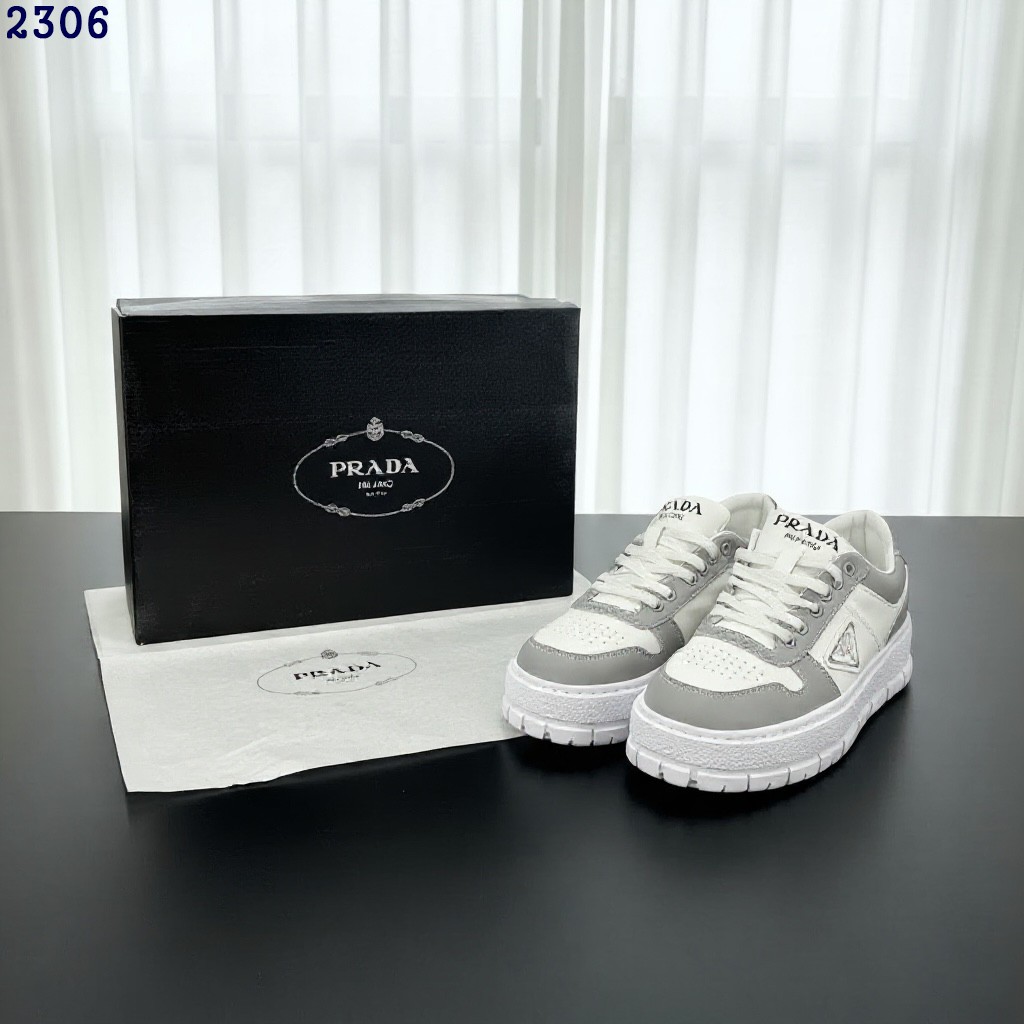 👹프라다 다운타운 볼드 레더 스니커즈👹