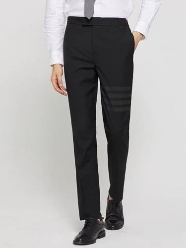 톰VVV 밴딩 4-bar 스트라이프 9부 슬랙스 팬츠