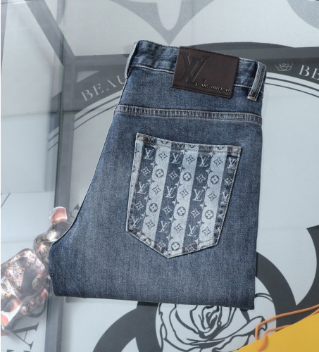 루VVV 모노 포켓 포인트 워싱스판 데님진✔수입최*고급