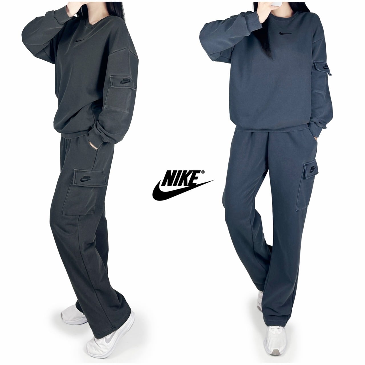 <나이키 피그먼트 맨투맨 세트>