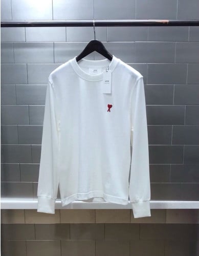 A 하트자수 슬리브티셔츠