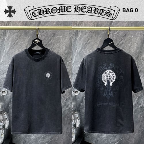 Ch******* 피그먼트 말발굽 로고 티셔츠