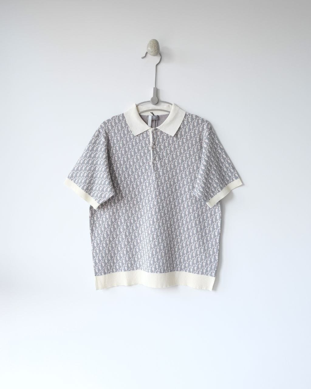 💕 디* 오블리크 니트 폴로 셔츠 - 수입