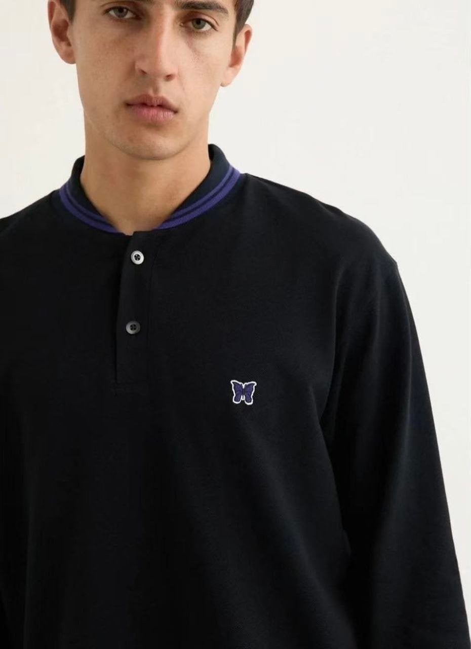 💕 니** 숄 칼라 폴로 롱슬리브 - 수입